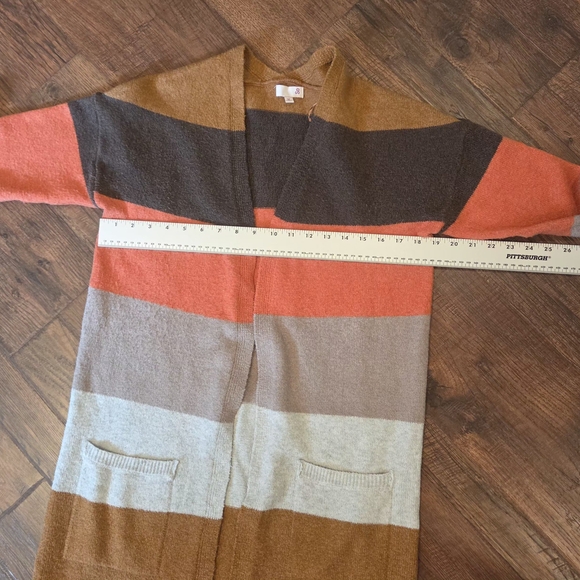 Striped Women's Cardigan Sweater - Picture 5 of 14